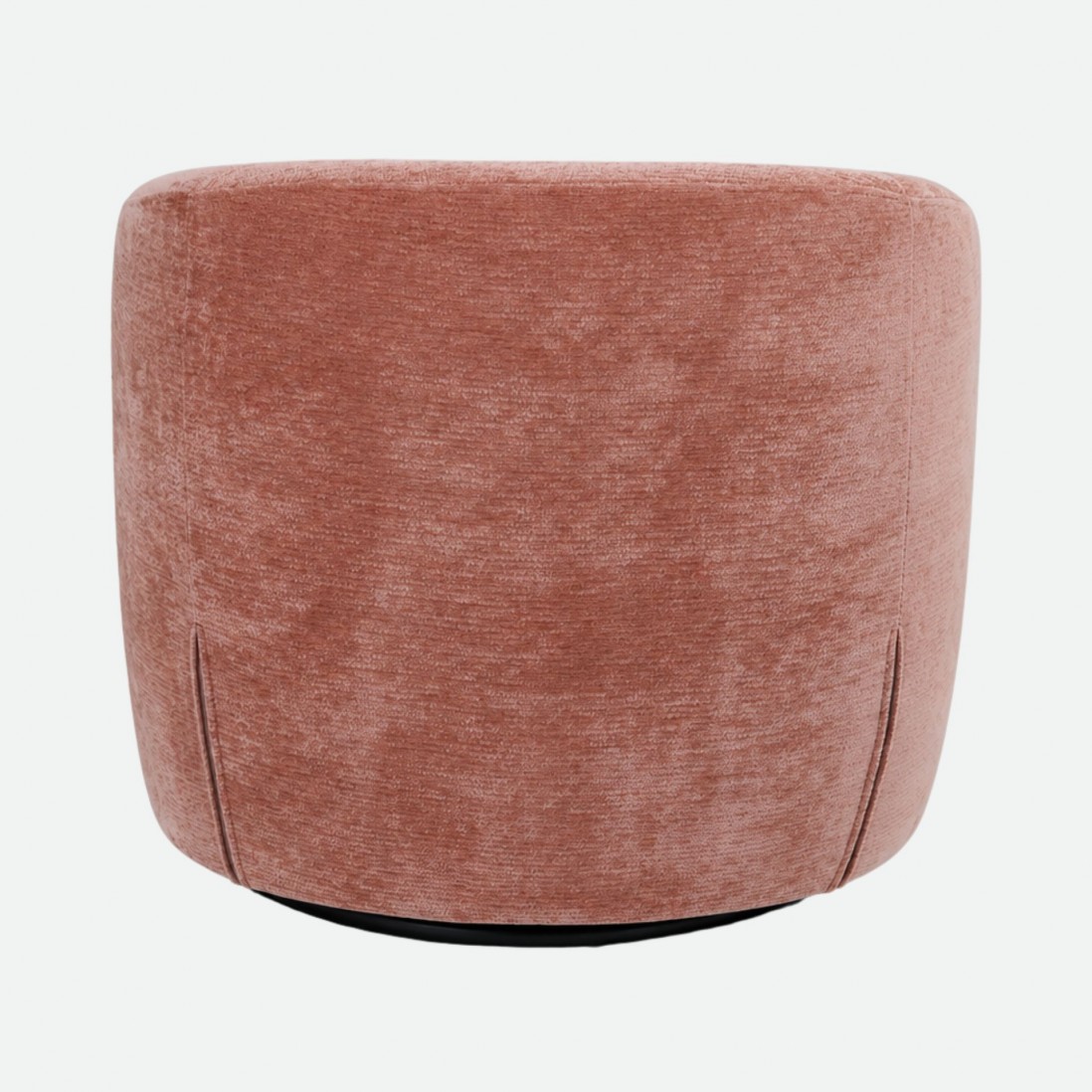 Sill�n giratorio Baltea en chenilla rosa
