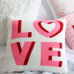 Almofada Decorativa Punky Love Rosa 45 x 45 cm