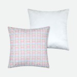 Almofada Punky com Bordado Geom�trico Rosa 45 x 45 cm