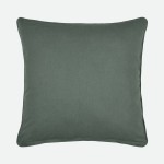 Almofada Benali com Bordado Floral Verde 50 x 50 cm