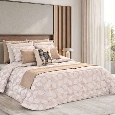 Colcha Cama de Casal Lacy Bege